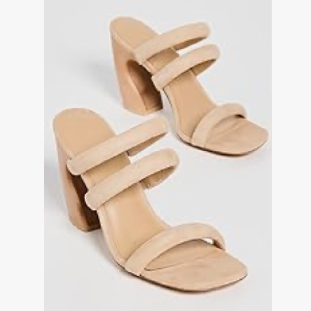 Vince Suede Leather Dara Sandals in Beige Blonde Suede 9.5 NWT $330